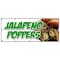 Signmission JALAPENO POPPERS BANNER SIGN fresh hot stuffed deep fried spicy pepper B-120 Jalapeno Poppers - alternate 1